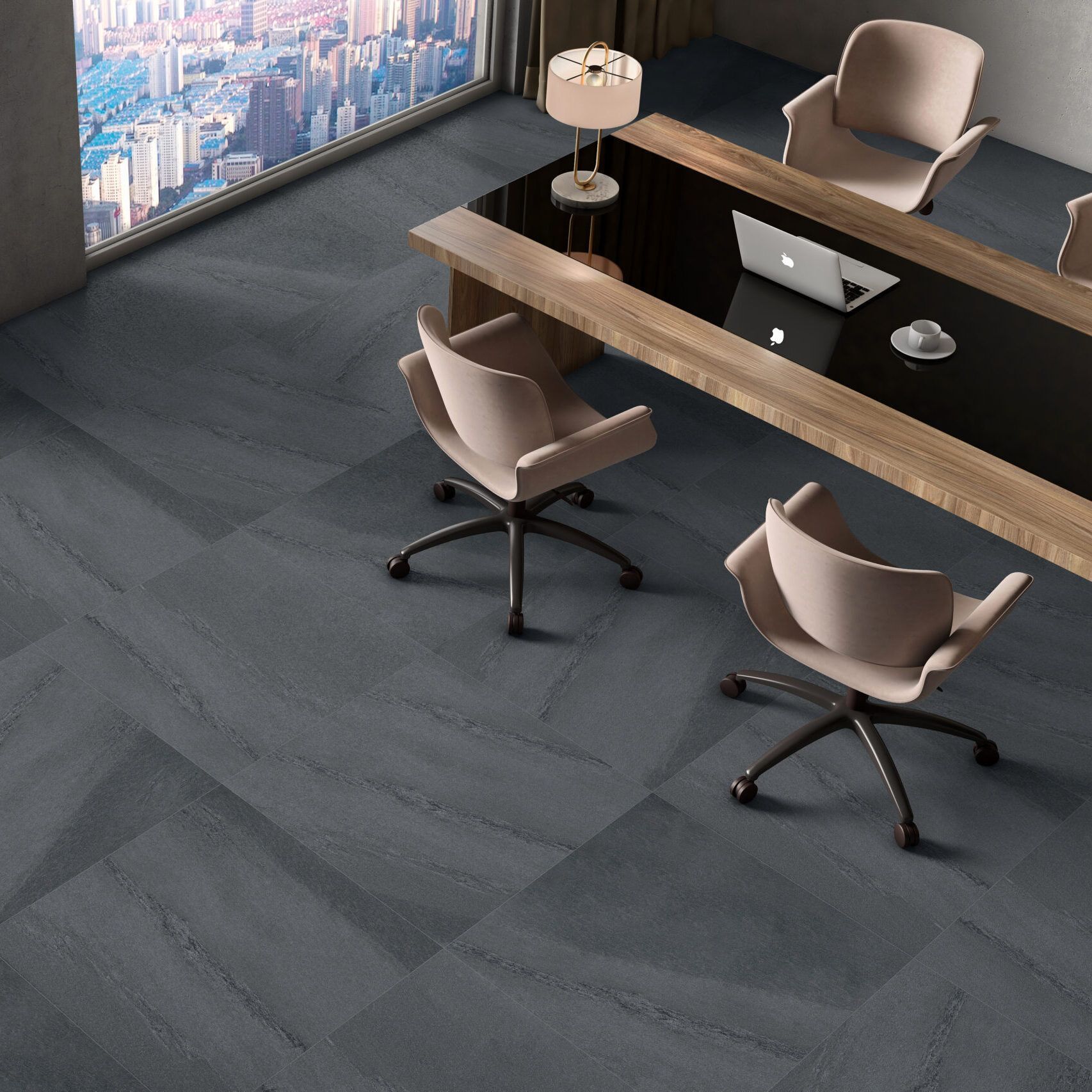 Dresano Anthracite Glazed Porcelain Tile