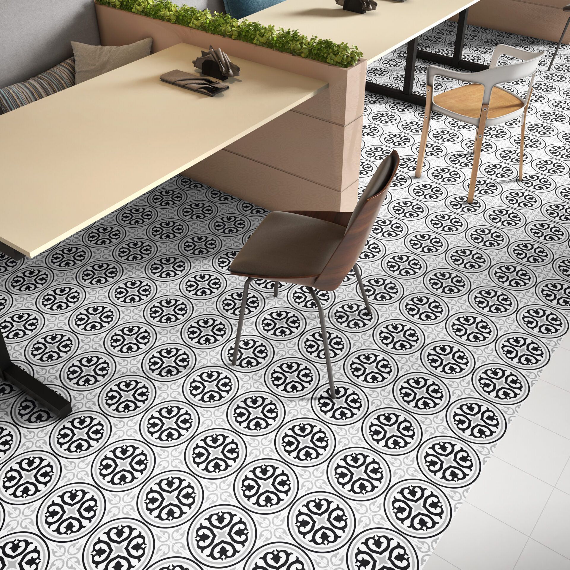 Vittoria Antique Black Matt Porcelain Tile - Image 3