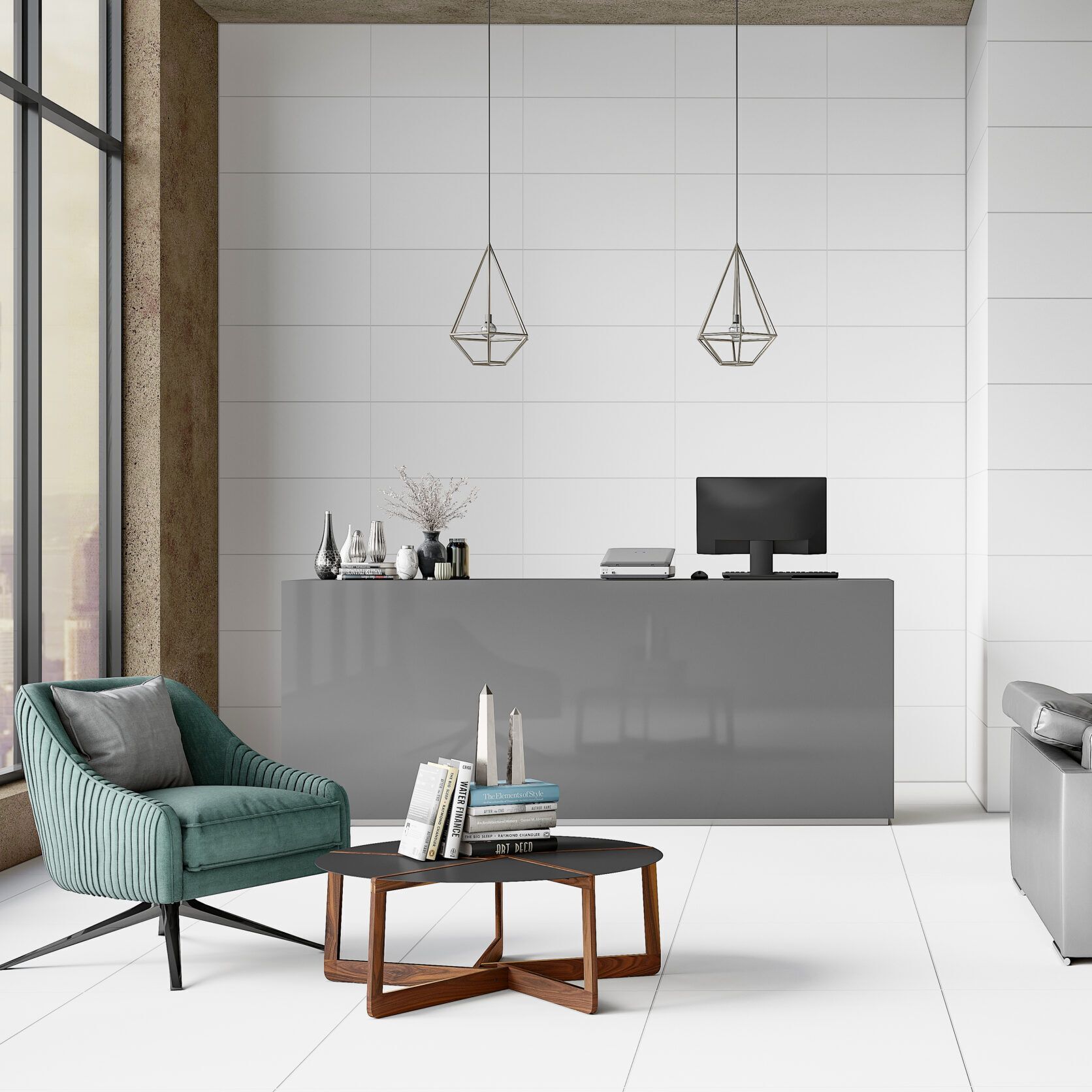 Tuscalo White Matt Porcelain Tile - Image 3