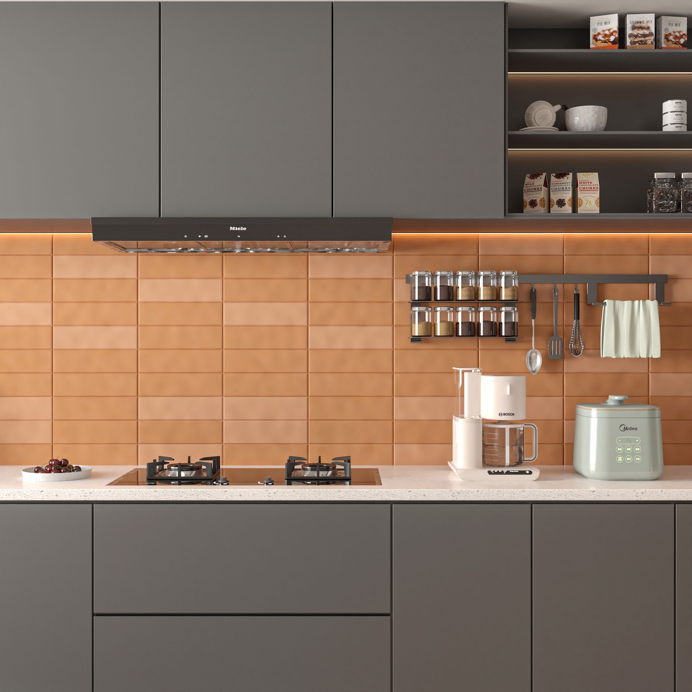 Oria Orange Gloss Ceramic Tile