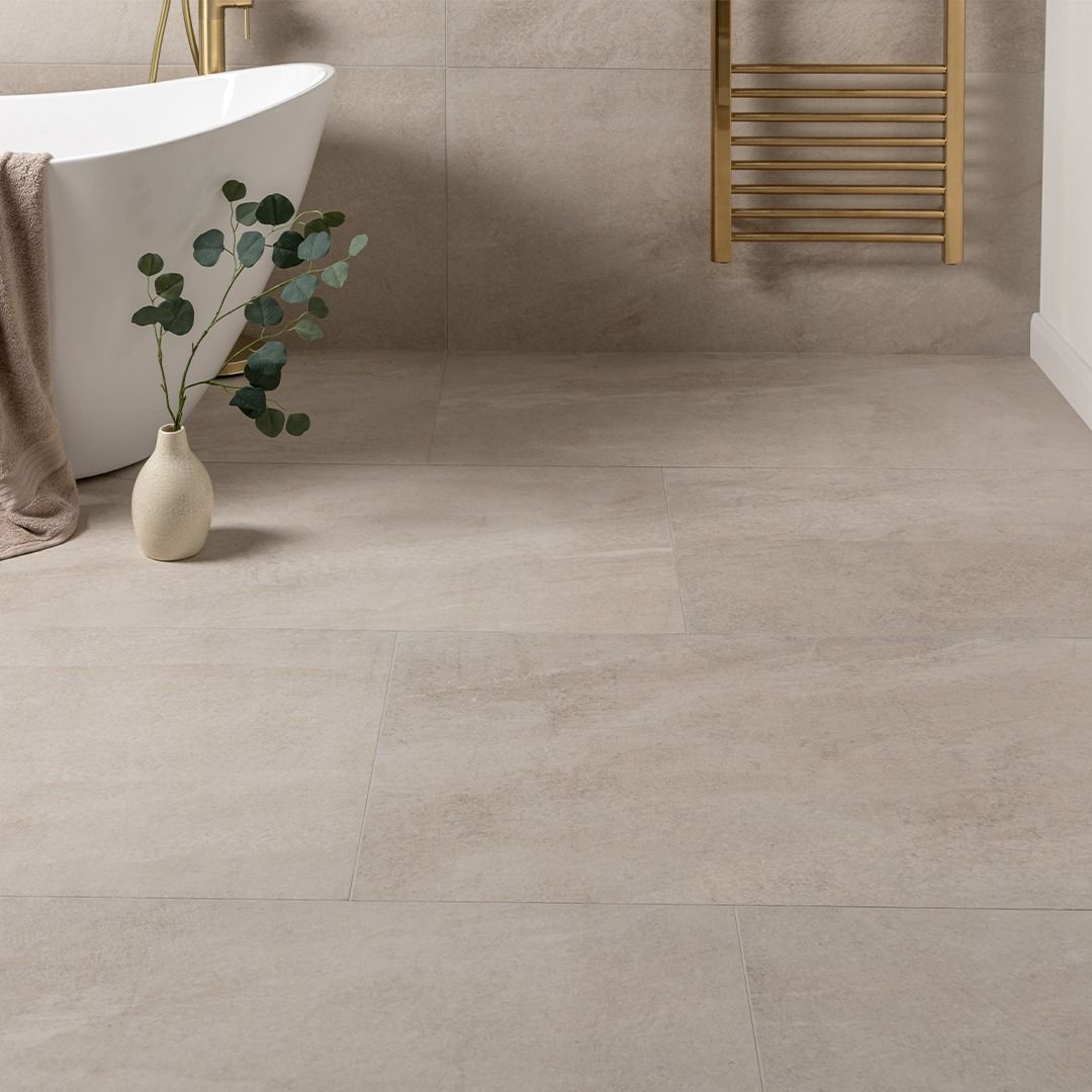 Nova Ivory Matt Stone Effect Tiles - Image 4
