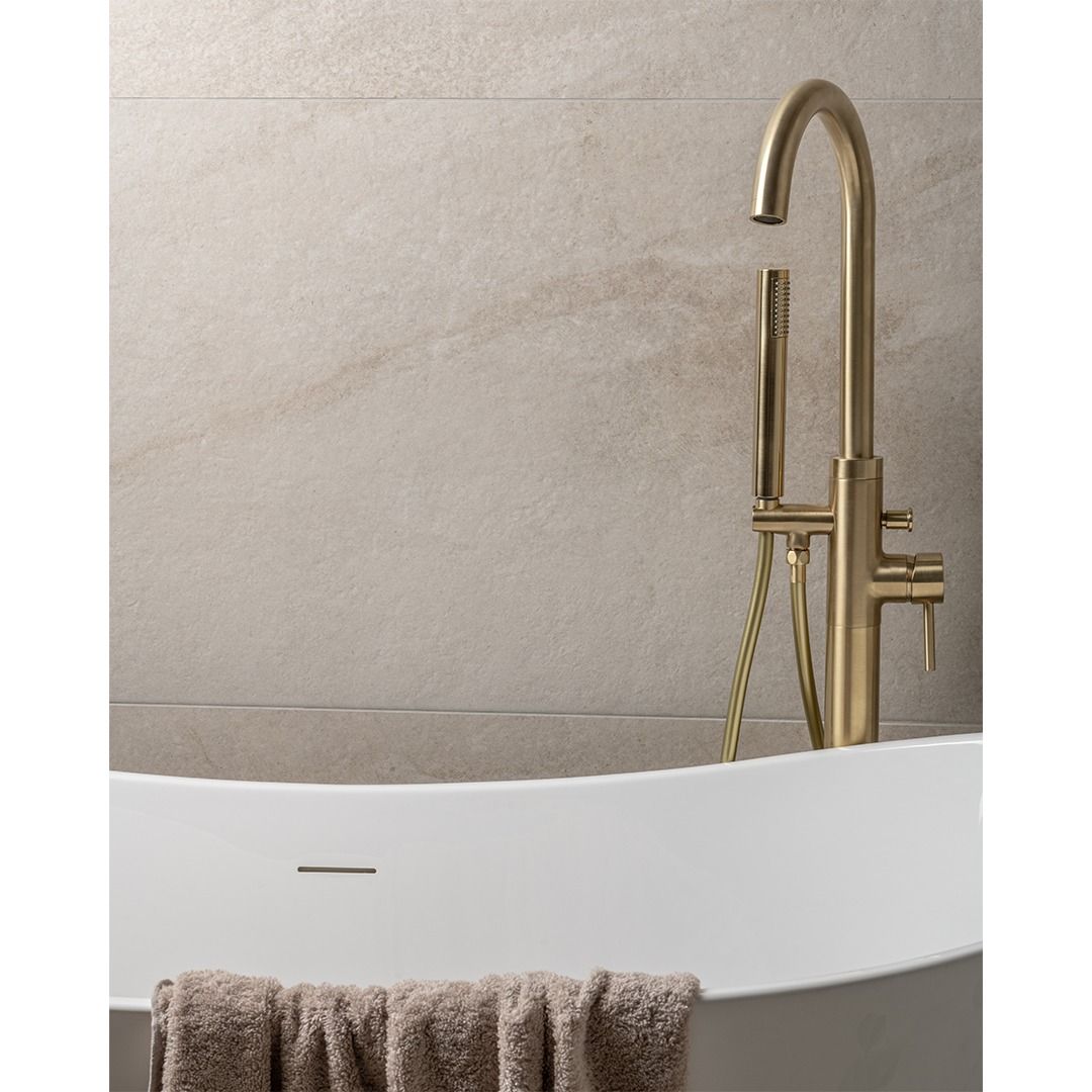 Nova Ivory Matt Stone Effect Tiles - Image 6