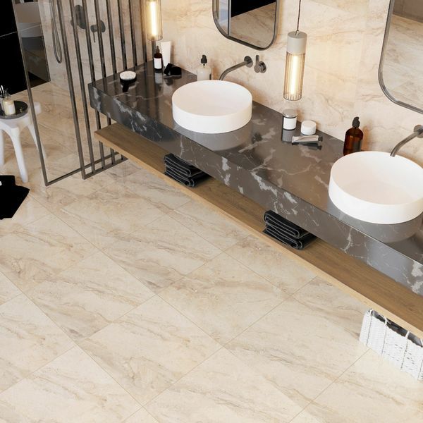 Lucia Beige Marble Effect Tile