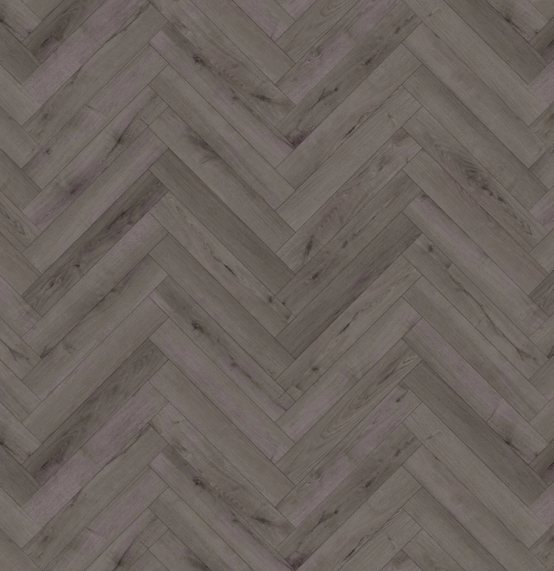 Laminate Herringbone Midnight Grey Tile - Image 2