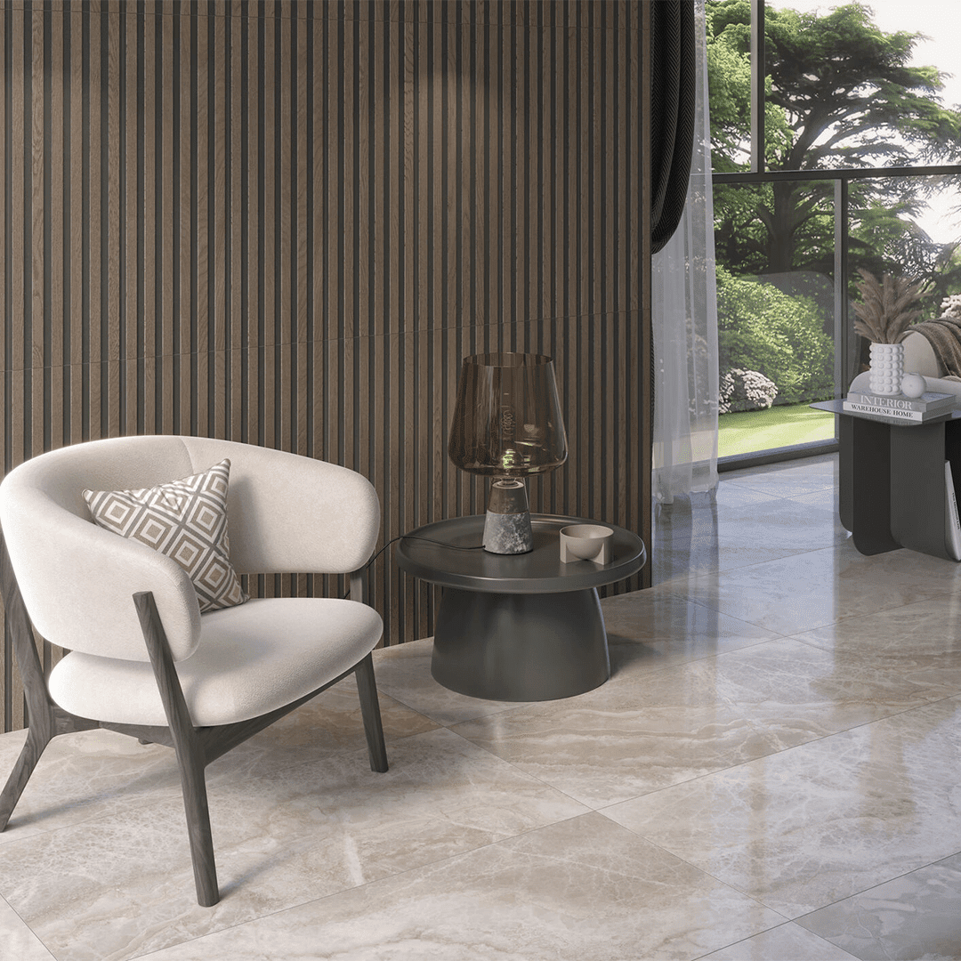 Contemporary Walnut Wood Effect Tile