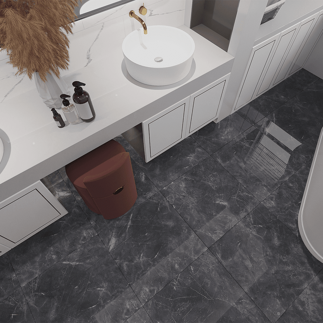 Pulpis Nero Polished Indoor Porcelain Tile